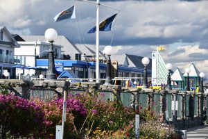HAMPTON, NH - OCT 3: Hampton Beach State Park in Hampton, New Hampshire, as seen on Oct 3, 2020.