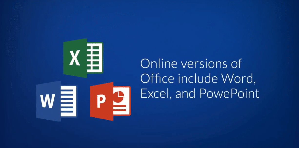 Online versions of office include word