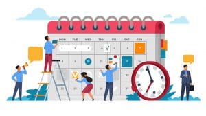 People Planning Concept. Entrepreneurship And Calendar Schedule