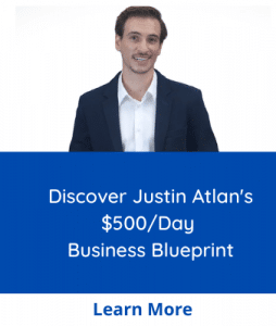 Justin Atlan 500 per day business blueprint
