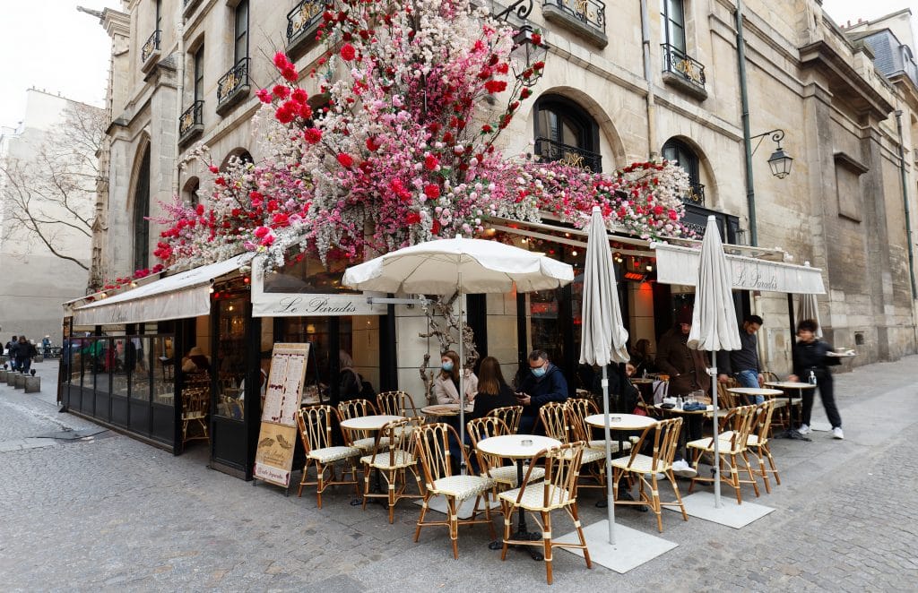 Cafe Le Paradis is traditional French cafe 