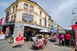 Georgetown, Penang/malaysia - Oct 28 2016: Foreign Tourists Expe