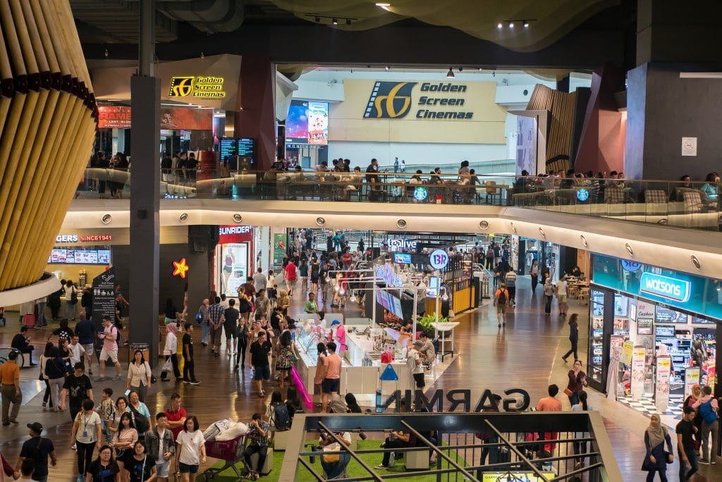 Kuala Lumpur,Malaysia - September 16,2019 : Mid Valley Megamall is a shopping mall located in Mid Valley City, Kuala Lumpur. People can seen exploring and shopping around it.