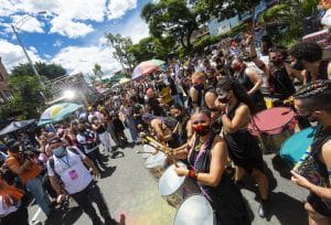 Medellin, Antioquia - Colombia. July 04, 2021. LBGTI + community marched through the streets of the city.