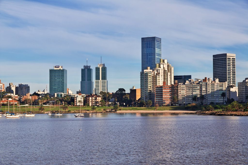 Montevideo, Uruguay - 01 May 2016: The marina in Montevideo, Uruguay