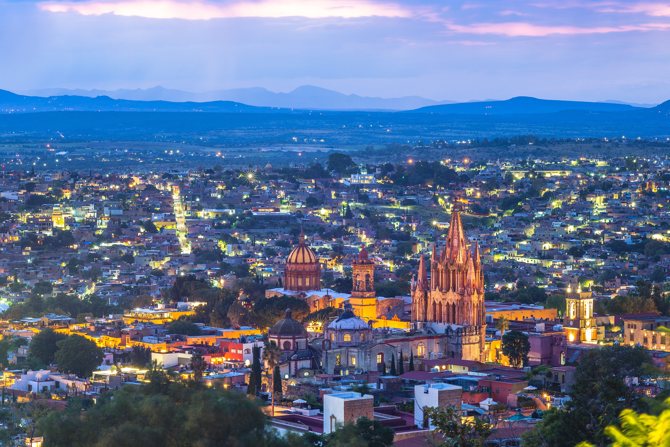 Scenery Of San Miguel De Allende In Mexico