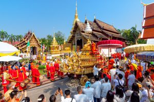 Moved Buddha Phra Singh of Phra Singh temple