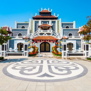 Da Nang, Vietnam - March 18, 2018: Danang Sun World Asia Park In