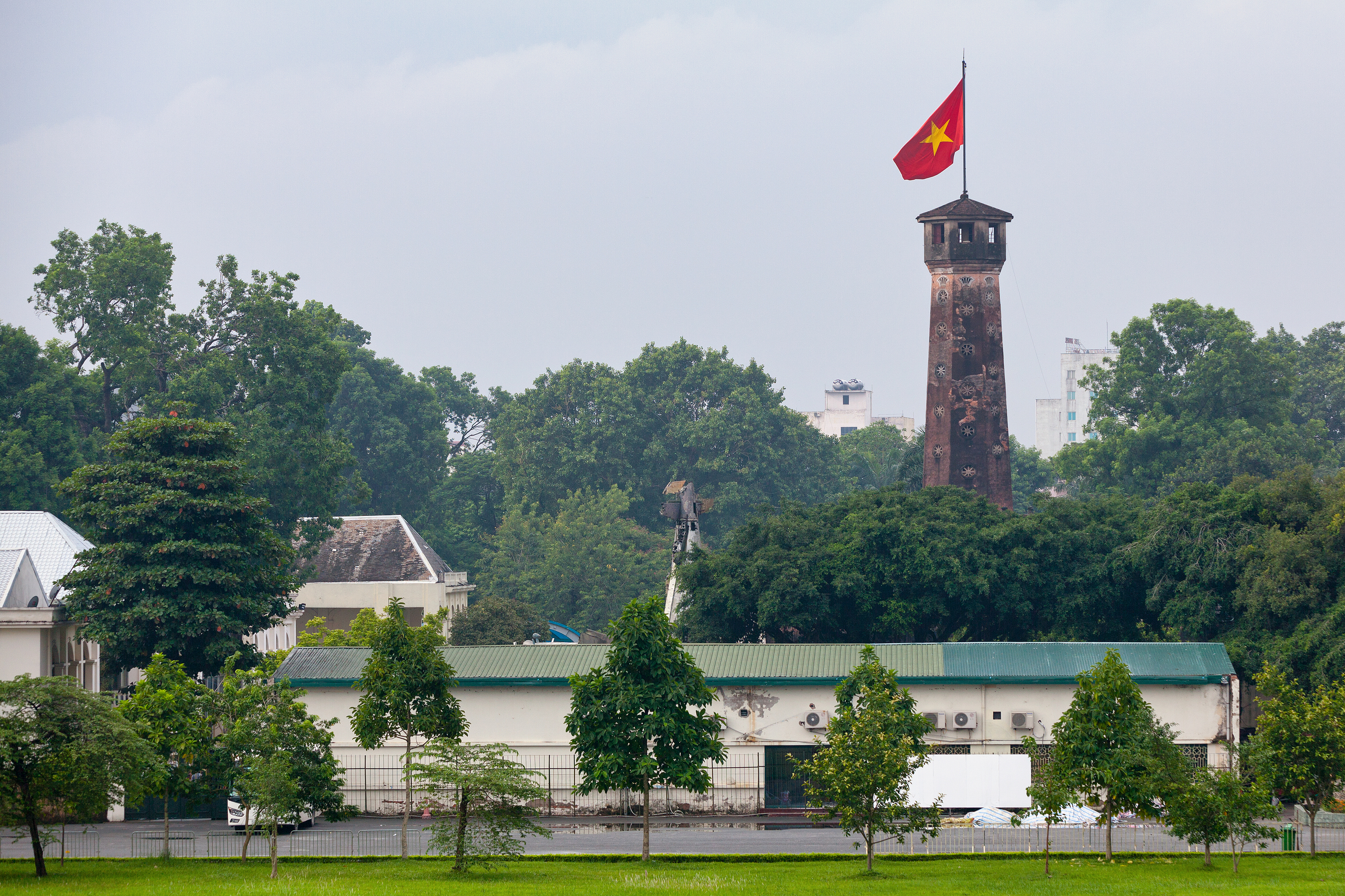The Flag Tower Of Hanoi Is A Tower In Hanoi, Vietnam, Which Is O