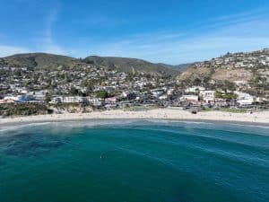 Aerial View Of Laguna Beach Coastline, Southern California Coast