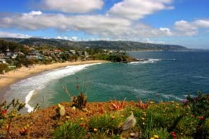 A view of Crescent Bay in South Laguna Beach California.
