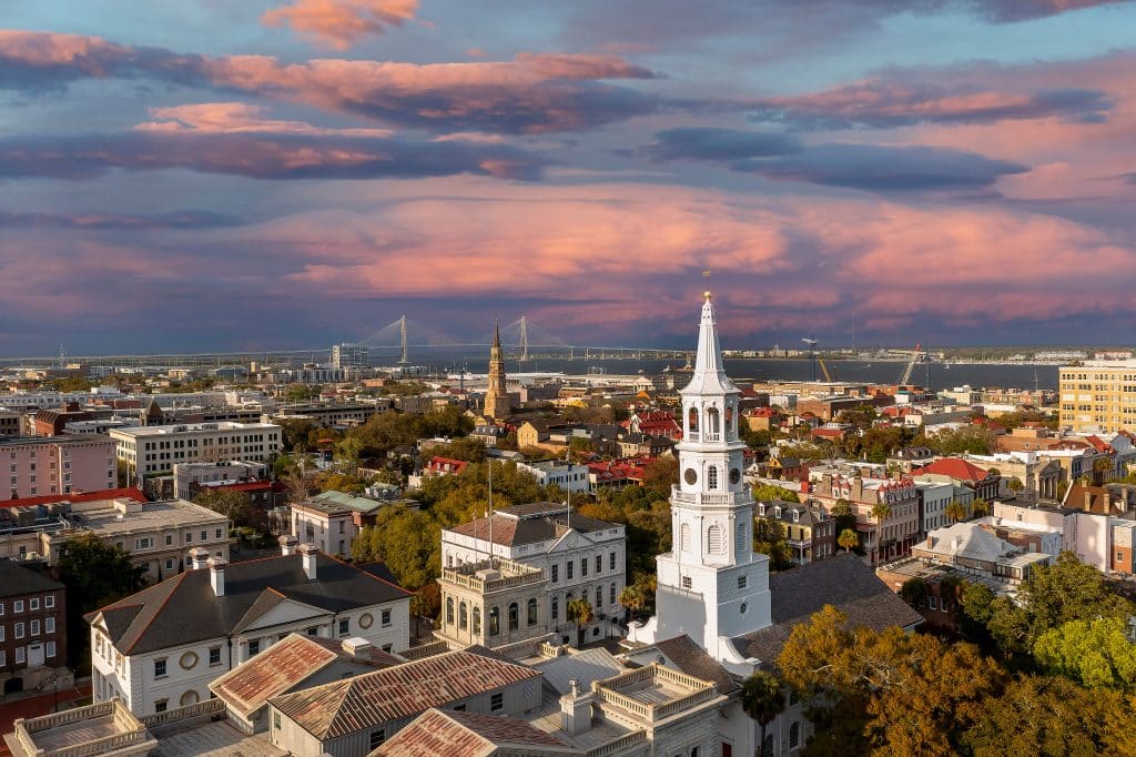 Charleston, South Carolina, USA: Aerial view 