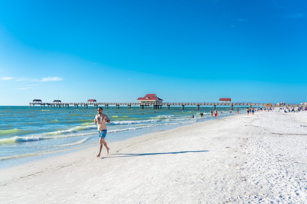 Clearwater Beach, Florida, Usa - September 17, 2019: Clearwater