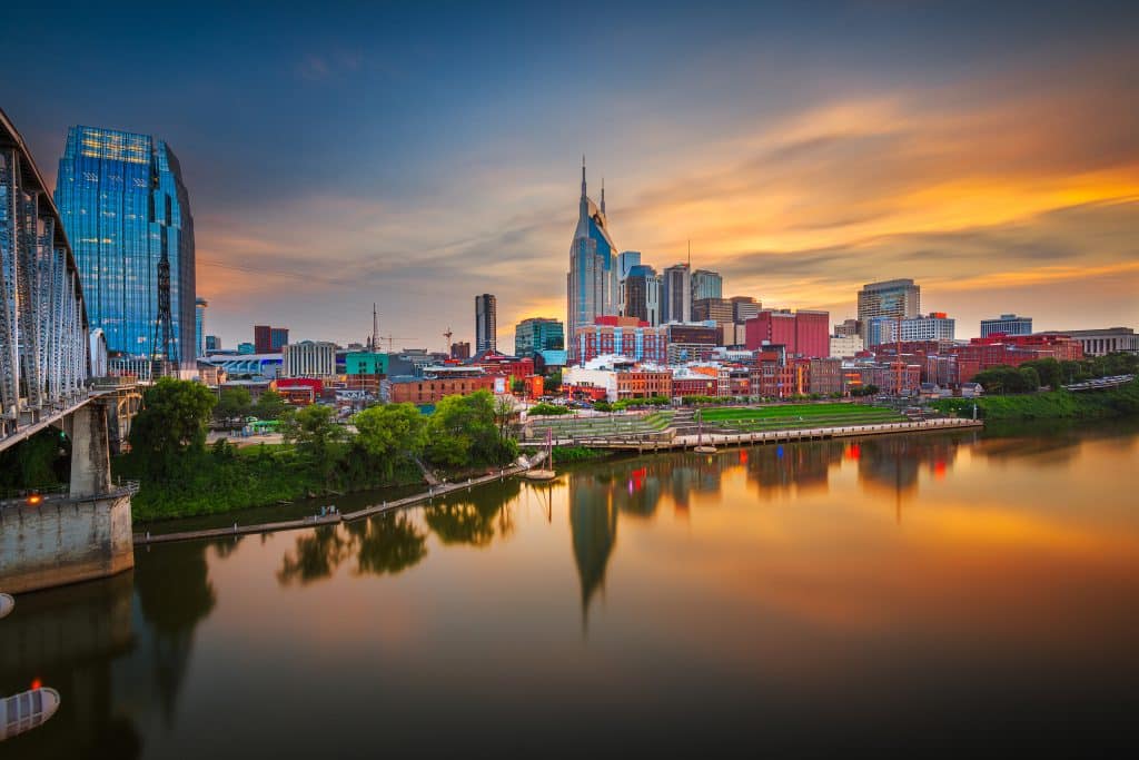Nashville, Tennessee, USA downtown