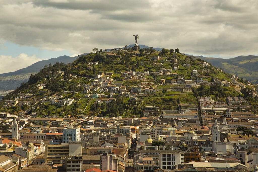 Quito, Ecuador, Statue Of The Virgin Mary 