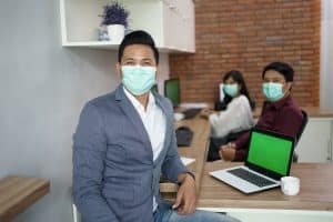 coworkers who are busy working