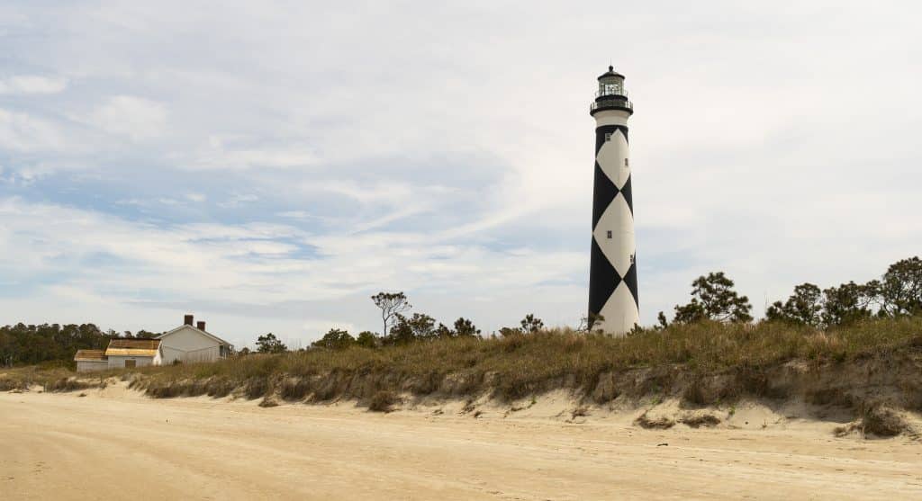 Cape Lookout Lighthouse Core Banks South Carolina Waterfront