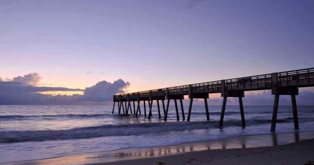 The Vero Beach Pier located at Vero Beach, Florida