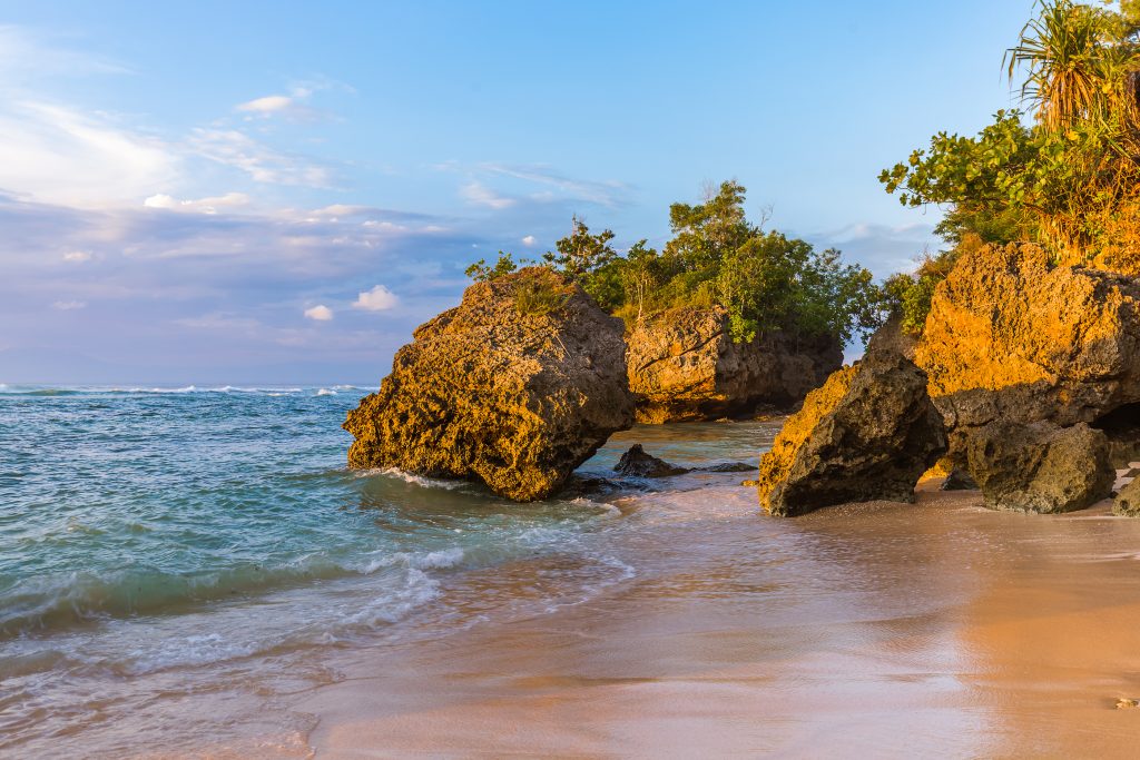 Padang Padang Beach in Bali Indonesia - Best Place for Digital Nomad